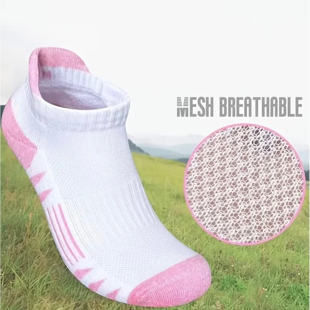 Colorful Athletic Women's Socks 6 PACK Tab Low Cut High Quality NEW